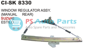 8330.png WINDOW REGULATOR ASSY. (MANUAL REAR) SUZUKI ESTILO