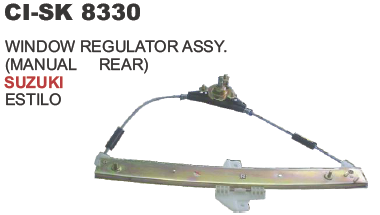 8330.png WINDOW REGULATOR ASSY. (MANUAL REAR) SUZUKI ESTILO