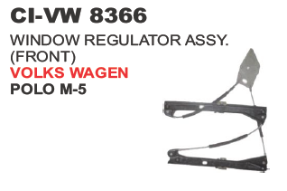 8366.png WINDOW REGULATOR ASSY. (FRONT) VOLKS WAGEN POLO M 5