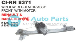WINDOW REGULATOR ASSY FRONT WITH MOTOR DUSTER LH/RH