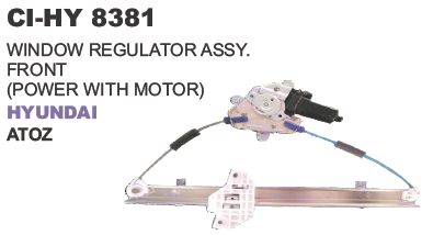 8381.png POWER WINDOW REGULATOR ASSY. FRONT (WITH MOTOR) HYUNDAI ATOZ