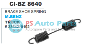 BRAKE SHOE SPRIING M.BENZ TRUCK