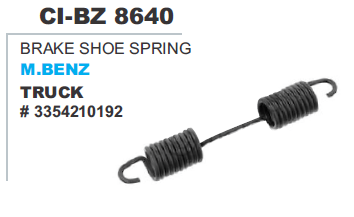 BRAKE SHOE SPRIING M.BENZ TRUCK