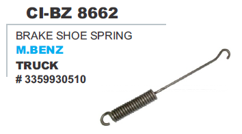 BRAKE SHOE SPRING M BENZ TRUCK