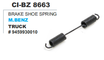 BRAKE SHOE SPRING M.BENZ TRUCK
