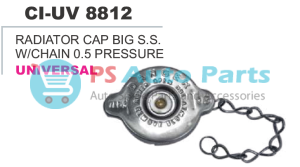 8812.png RADIATOR CAP BIG S.S W/CHAIN 0.5 PRESSURE UNIVERSAL