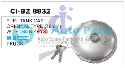FUEL TANK CAP WITH IRON KEYS ORIGINAL TYPE MBENZ 78MM