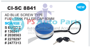 8841.png AD BLUE SCREW TYPE FUEL TANK FILLER CAP 60MM SCANIA S EURO 6