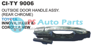"OUTSIDE DOOR HANDLE ASSY.(REAR CHROME) TOYOTA INNOVA,HILUX,"