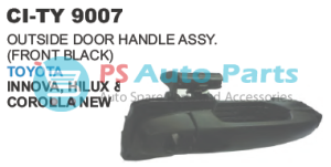 "OUTSIDE DOOR HANDLE ASSY.(FRONT BLACK) TOYOTA INNOVA, HILUX,"