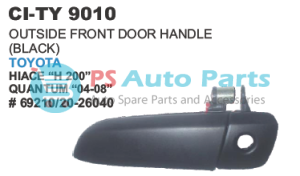 BLACK OUTSIDE DOOR HANDLE FRONT TOYOTA