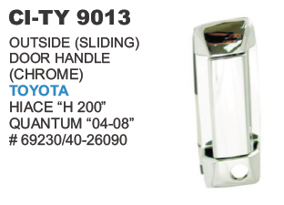 OUTER HANDLE PVC CHROME