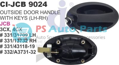"OUTER HANDLE W/KEYS JCB 3CX, 4CX CI-5916"