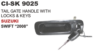 TAIL GATE HANDLE WITH LOCKS & KEYS MARUTI SUZUKI SWIFT 2008