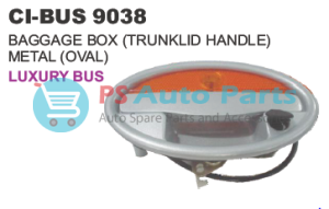 BAGGAGE BOX (TRUNKLID HANDLE ) METAL (OVAL) LAXURY BUS