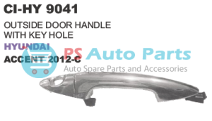 OUTSIDE DOOR HANDLE WITH KEYS HOLE HYUNDAI ACCENT 2012 C