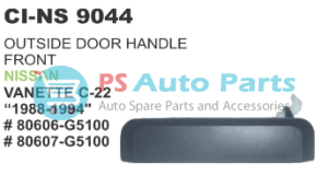 "OUTSIDE DOOR HANDLE FRONT NISSAN VANETTE C 22 ""1988 1994"""