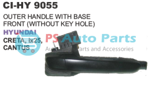 "OUTSIDE DOOR HANDLE WITH BASE REAR HYUNDAI CRETA, ix25, CANTUS"