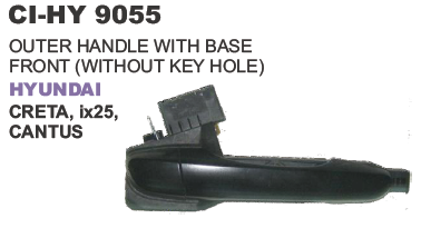 "OUTSIDE DOOR HANDLE WITH BASE REAR HYUNDAI CRETA, ix25, CANTUS"