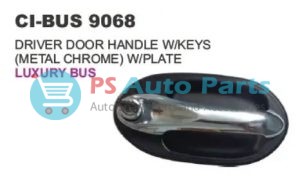 OUTER HANDLE WKEY METAL CHROME BUS