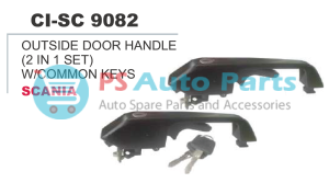 OUTSIDE DOOR HANDLE (2 IN 1 ST) W/COMMON KEYS SCANIA