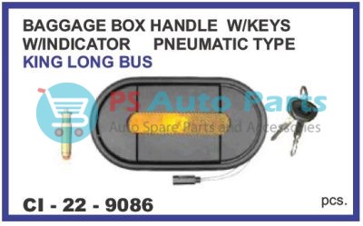 BAGGAGE BOX HANDLE W/INDICATOR W/KEYS PNEUMATIC TYPE KING LONG BUS