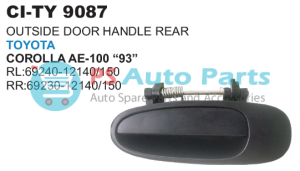 REAR DOOR HANDLE TYT COROLLA AE 100 OUTER (R+L)