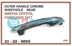 "OUTER HANDLE REAR CHROME W/KEYHOLE INNOVA CRYSTA, FORTUNER"