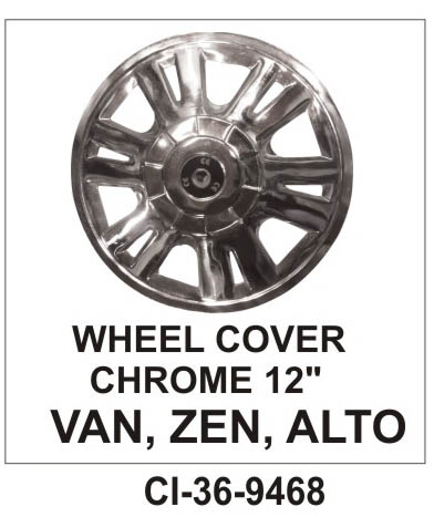 WHEEL COVER VAN ZEN ALTO CHROME 12