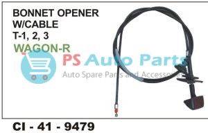 "BONNET OPENER W/CABLE TYPE-1,2,3, WAGON-R"
