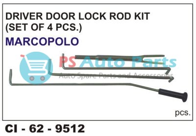 DRIVER DOOR LOCK ROD KIT MARCOPOLO