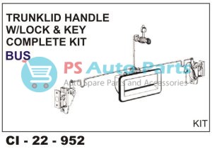TRUNKLID HANDLE W/LOCK & KEY COMP. KIT BUS