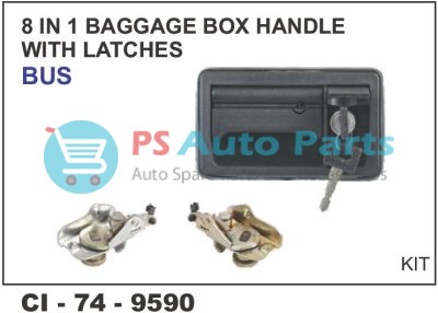 8 IN 1 BAGGAGE BOX HANDLE W/TWO LATCHES ONLY BUS