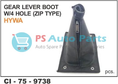 9738.jpg GEAR LEVER BOOT 4 HOLE ZIP TYPE HYWA (TATAHCV)