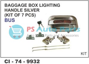 BAGGAGE BOX LIGHTING HANDLE SILVER BUS