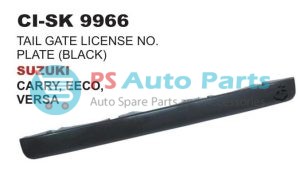"TAIL GATE LICENSE NO. PLATE (BLACK) SUZUKI CARRY,EECO,VERSA"