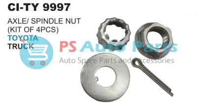 AXLE/SPINDLE NUTS (KIT OF 4 PCS) TOYOTA TRUCK